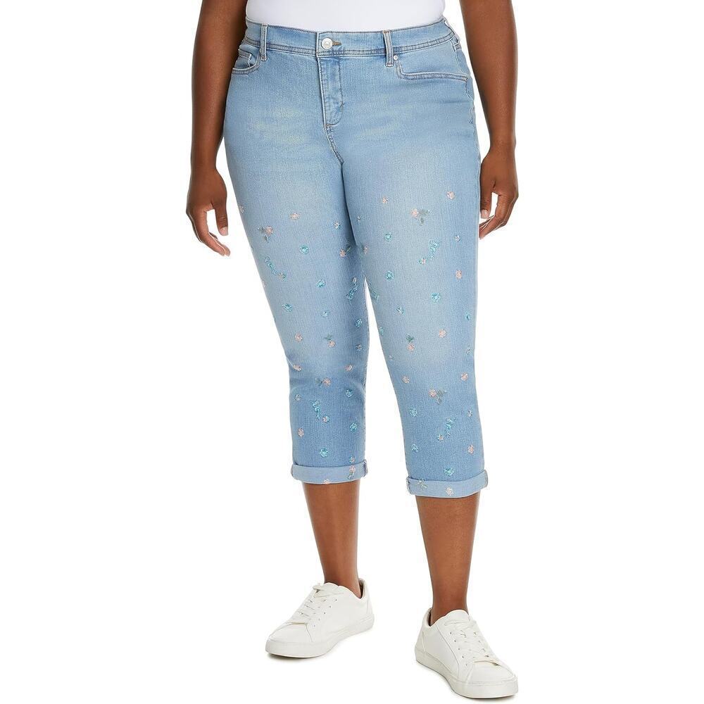 Vintage America Blues Women's Weekend Jean with Roll Cuff in Blue, Size 24W​​​